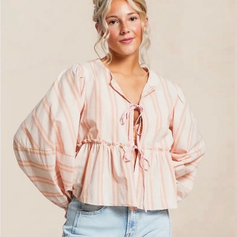 NWT Free People Brunch Babe Top